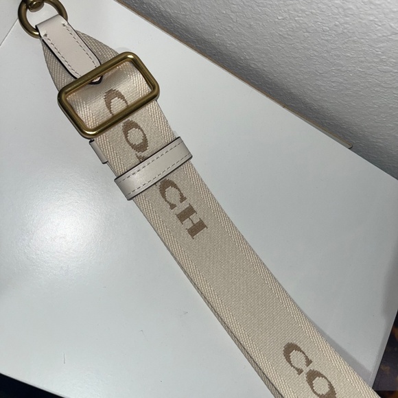 Coach Tonal Signature Webbing Strap (Chalk) - Picture 2 of 2